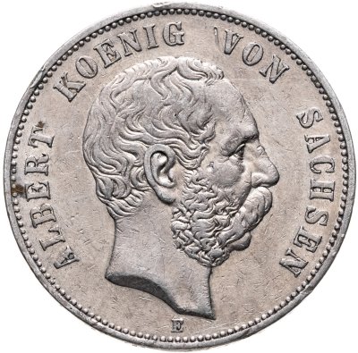 купить Германская империя, Саксония 5 марок (mark) 1902