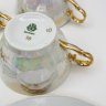 Купить Набор из трех чайных трио с цветочным декором, фарфор, люстр, золочение, Roschutz, ГДР, 1950-1980 гг.