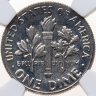 Купить США 1 дайм (10 центов, one dime) 1975 S "Roosevelt Dime" в слабе DNC PF66