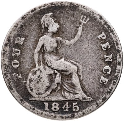 купить Великобритания 4 пенса (pence) 1845