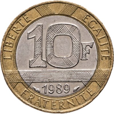 купить Франция 10 франков 1989
