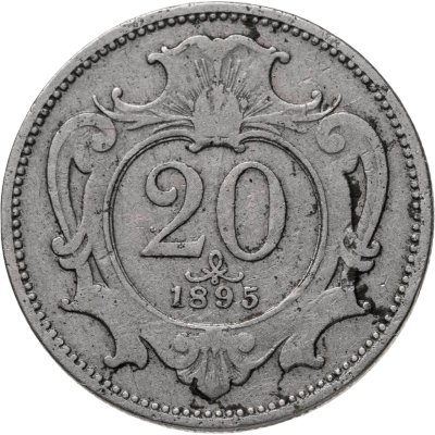 купить Австрия 20 геллеров (heller) 1895
