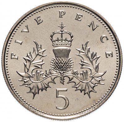 Купить Великобритания 5 пенсов (pence) 1982
