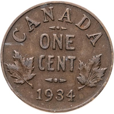 купить Канада 1 цент (cent) 1934