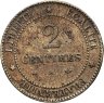 Купить Франция 2 сантима (centimes) 1878, знак монетного двора: "A" - Париж