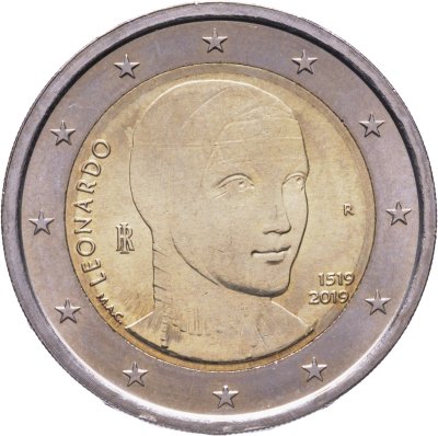 купить Италия 2 евро (euro) 2019 500 лет со дня смерти Леонардо да Винчи