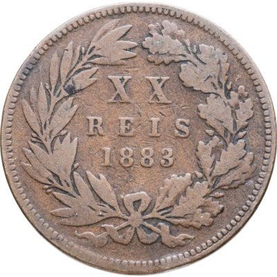 купить Португалия 20 реалов (рейс, reis) 1883