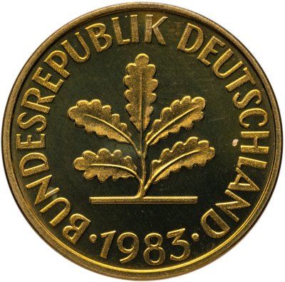 купить Германия 10 пфеннигов (pfennig) 1983, знак монетного двора: "F" - Штутгарт