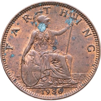 купить Великобритания 1 фартинг (farthing) 1936