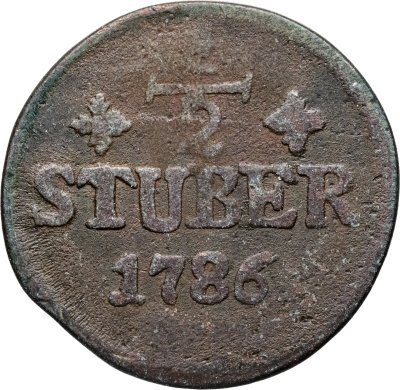 купить Германия, Юлих-Берг 1/2 штюбера 1786