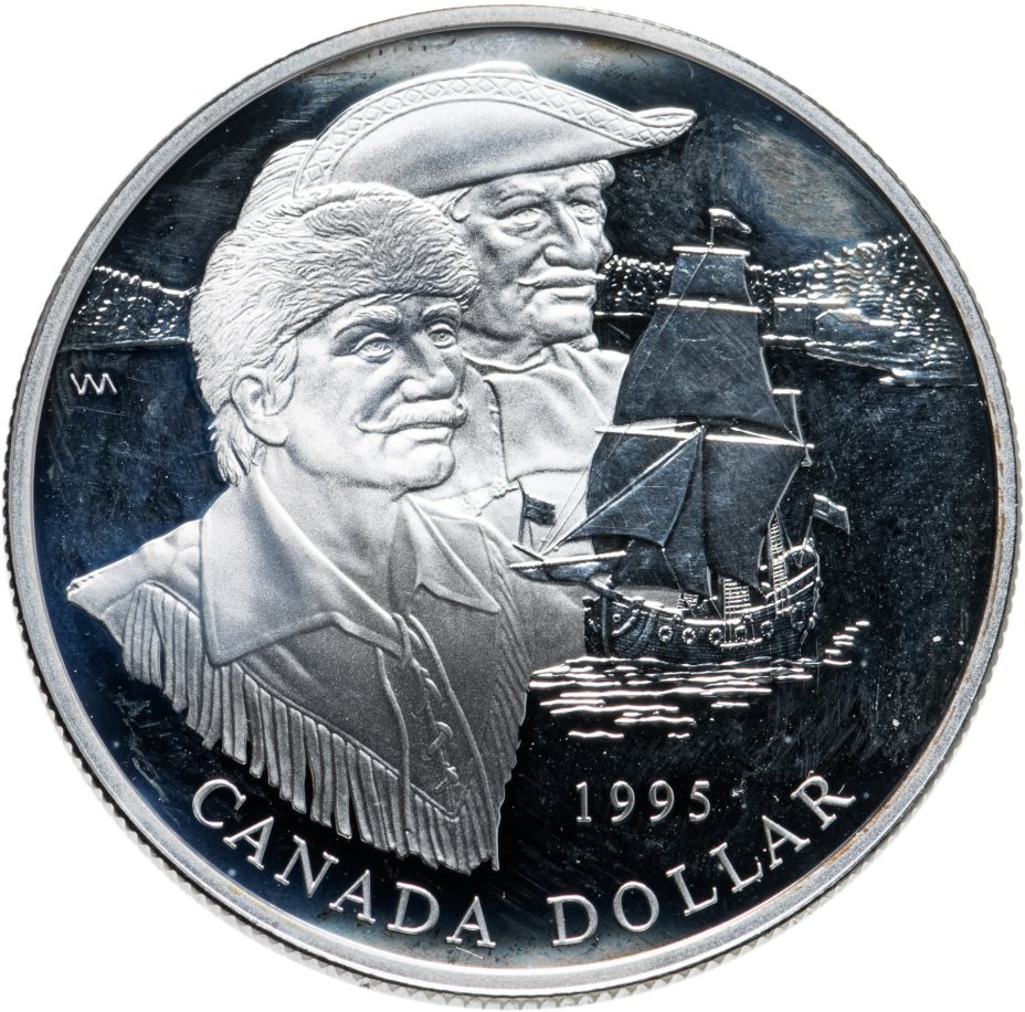 купить Канада 1 доллар (dollar) 1995  325 лет Компании Гудзонова залива