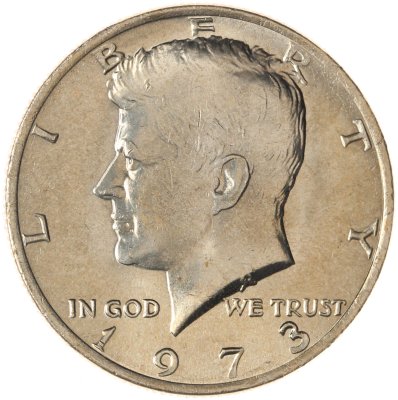 купить США 50 центов (1/2 доллара, half dollar) 1973 Kennedy Half Dollar (Кеннеди) без обозначения монетного двора