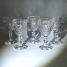 Купить Набор из 5-ти рюмок с растительным декором, хрусталь, Kristal Zajecar, Югославия, 1970-1990 гг.