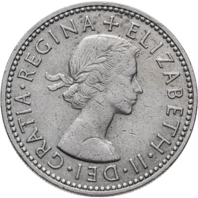 купить Великобритания 1 шиллинг (shilling) 1961 Английский герб - 3 льва внутри коронованного щита