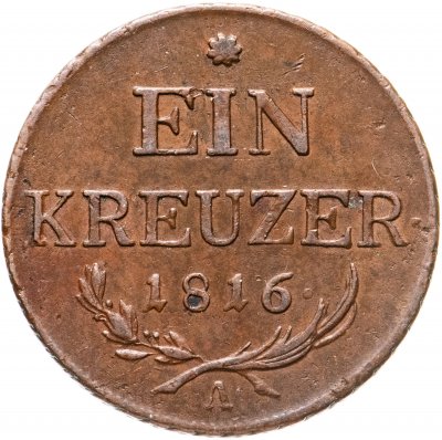 купить Австрия 1 крейцер (kreuzer) 1816 A