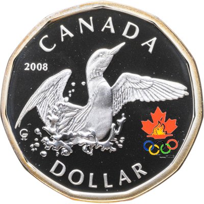 купить Канада 1 доллар (dollar) 2008 "XXIX летние Олимпийские игры, Пекин 2008"