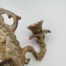 Купить Канделябр настенный на две свечи с флоральным узором, металл, литье, Европа, 1970-1990 гг.