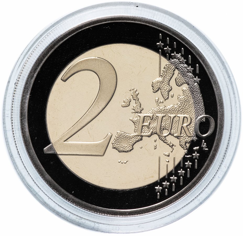 купить Греция 2 евро 2015 "30 лет флагу Европы" в специальном исполнении в футляре с сертификатом