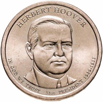 Купить США 1 доллар 2014 "31-й президент США - Герберт Гувер"