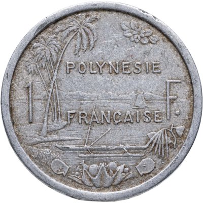 купить Французская Полинезия 1 франк 1975