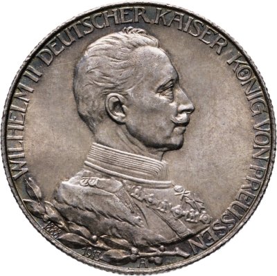 купить Германская империя, Пруссия 2 марки (mark) 1913 "25 лет правлению Вильгельма II"