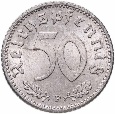 купить Германия 50 рейхспфеннигов 1942, "F"