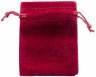 Купить Бархатный мешочек, бордовый, 7х9 см