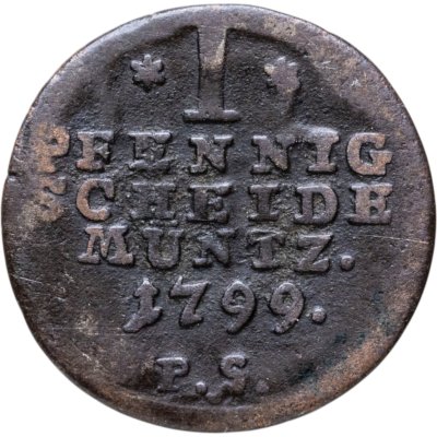 купить Вальдек 1 пфенниг 1799