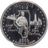 Купить США 1/4 доллара (квотер, 25 центов) 2003 "Штат Иллинойс" в слабе PCGS PR69DCAM