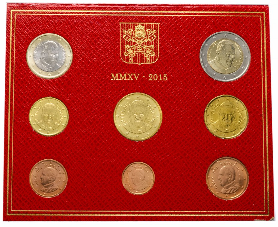 купить Ватикан набор евро 2015 (8 монет)