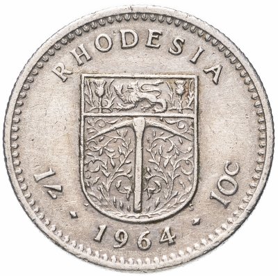 купить Родезия 10 центов (1 shilling, 10 cents) 1964