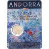 Купить Андорра 2 евро 2018 "70 лет Всеобщей декларации прав человека", в блистере