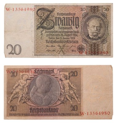 купить Германия 20 марок 1929 года