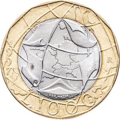 купить Италия 1000 лир (lire) 1997