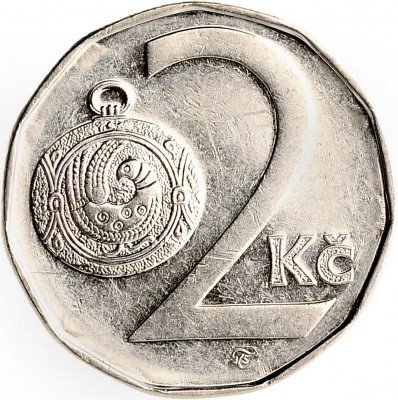 2 кроны Чехия - каталог с ценами, купить монету 2 чешские кроны в ...
