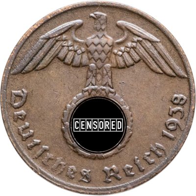 купить Германия (Третий рейх) 1 рейхспфенниг (reichspfennig) 1938 G