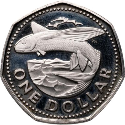 купить Барбадос 1 доллар (dollar) 1973