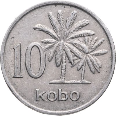 купить Нигерия 10 кобо (kobo) 1974