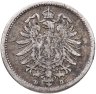 Купить Германия 20 пфеннигов (pfennig) 1874  D знак монетного двора: "D" - Мюнхен
