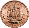 Купить Великобритания 1/2 пенни (penny) 1964-1965