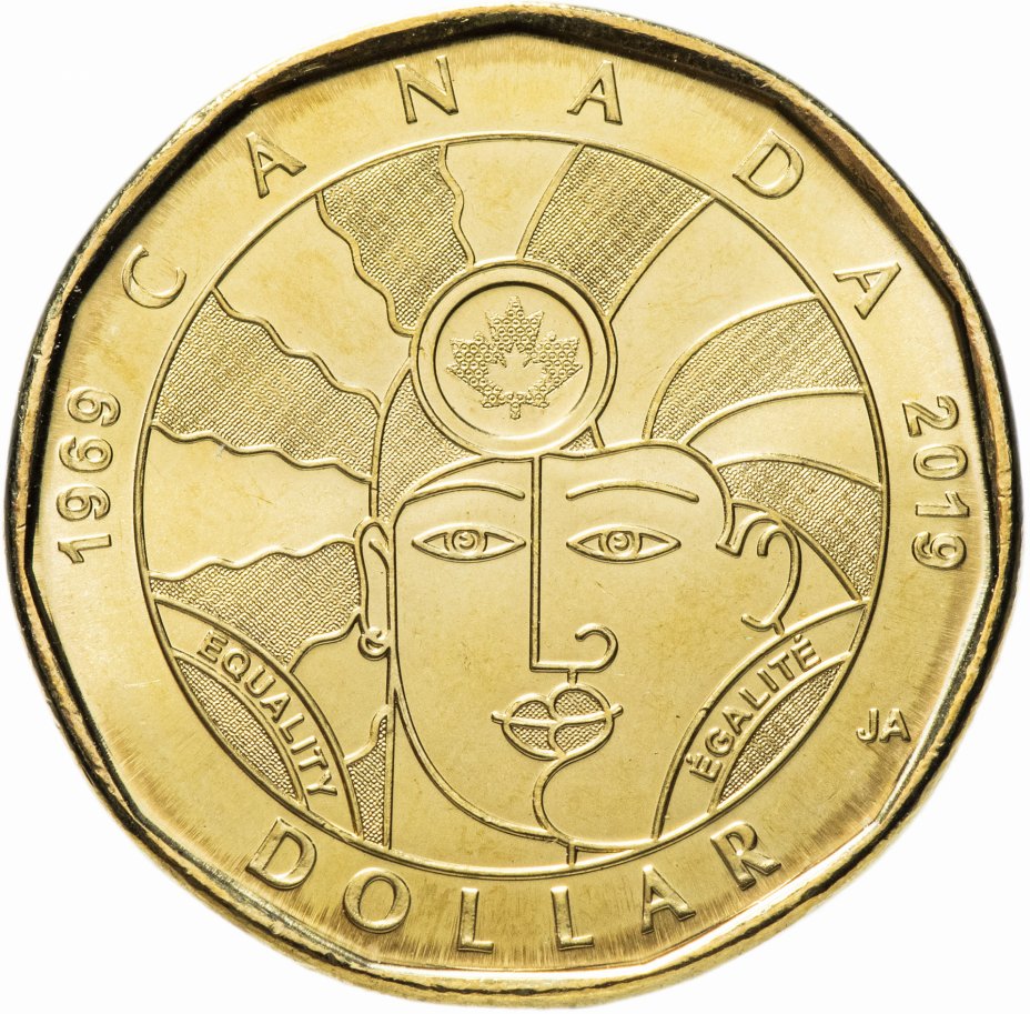 купить Канада  1 доллар (dollar) 2019 "50 лет декриминализации гомосексуализма в Канаде"