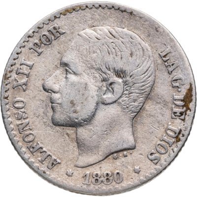 купить Испания 50 сентимо 1880