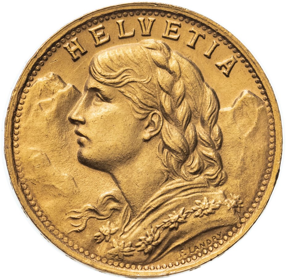купить Швейцария 20 франков (francs) 1947
