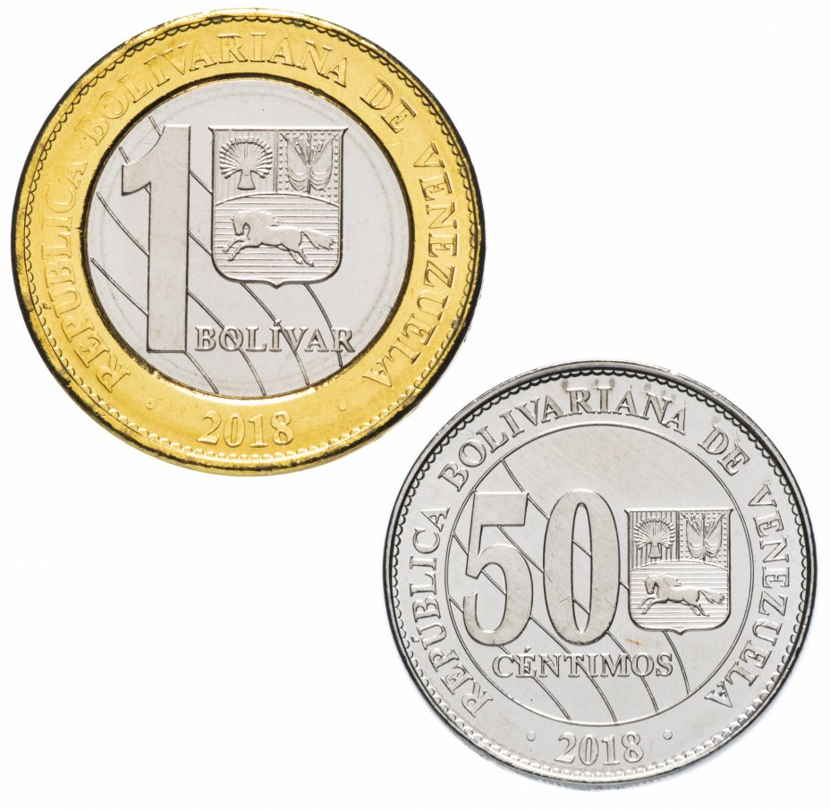 купить Венесуэла набор монет 2018 (2 штуки)
