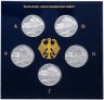 Купить Германия набор из 5 монет 10 марок 2001  "Военно-морской музей в Штральзунде" в буклете