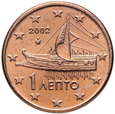 Купить Греция 1 евро цент (cent) 2002