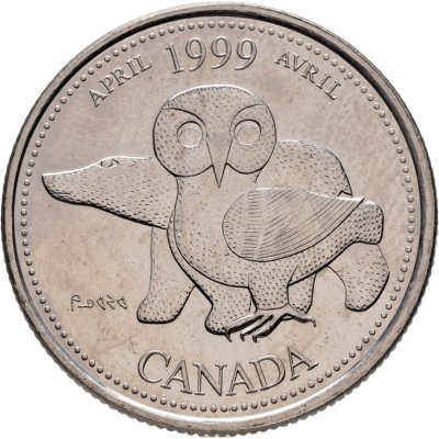 купить Канада 25 центов (cents) 1999 "Миллениум - Апрель 1999, Северное наследие"