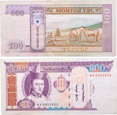 купить Монголия 100 тугриков 2008