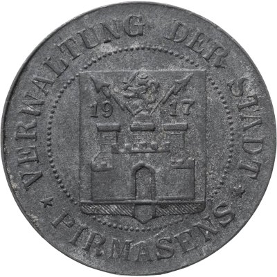 купить Германия "Пирмазенс" 5 пфеннигов 1917 нотгельд