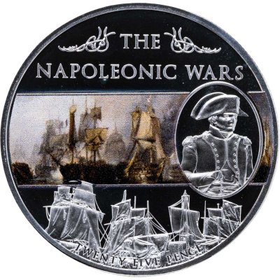 купить Остров Святой Елены 25 пенсов 2013 "Наполеоновские войны"